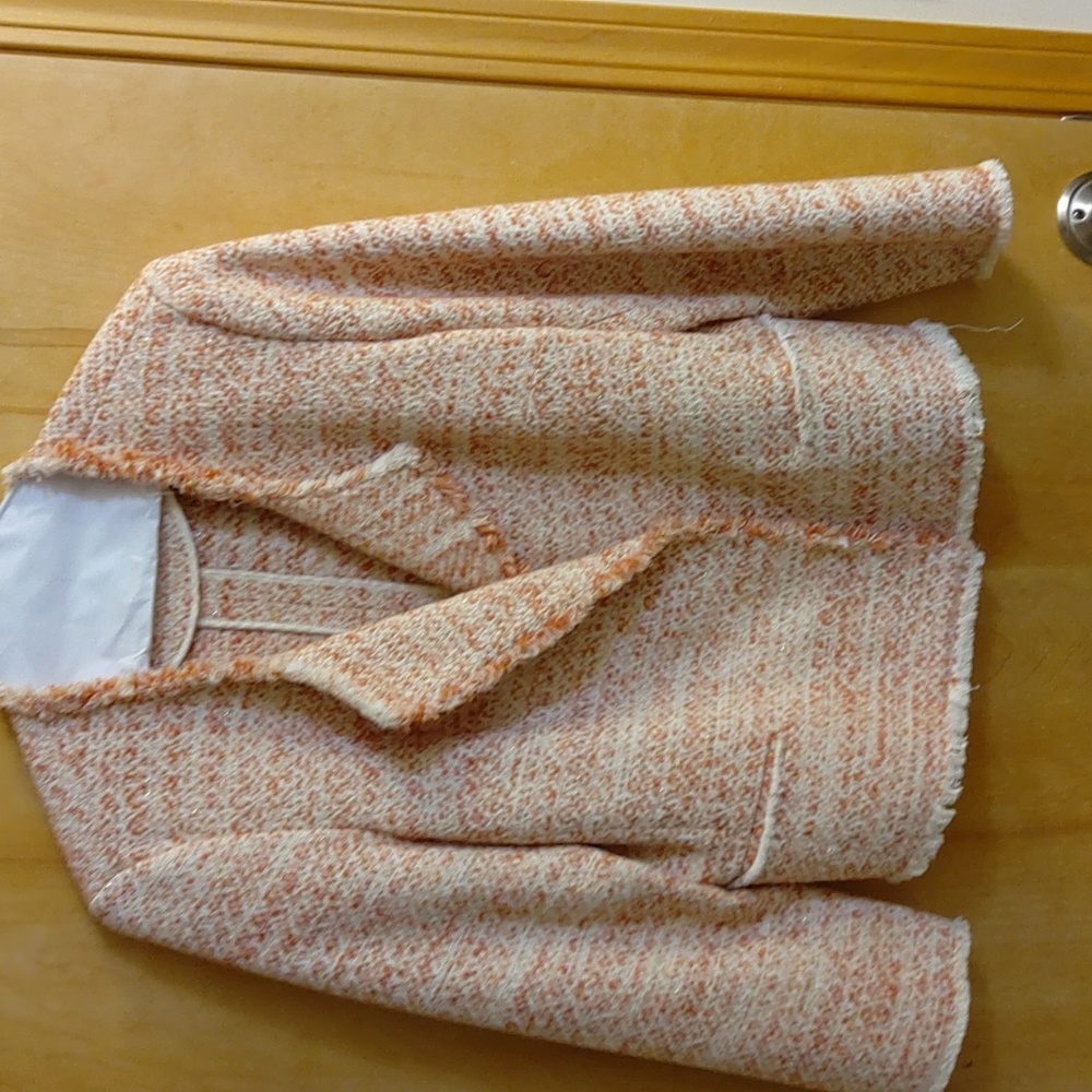 Etc etc size 14 women's salmon and off-white blazer